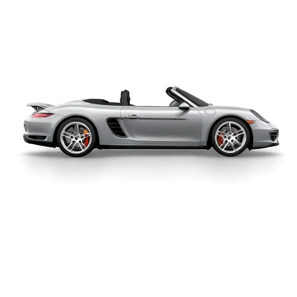 Sleek-Porsche-Car-Side-Pose-PNG-in-Silver-Color-HighQuality-Image-for-Versatile-Use