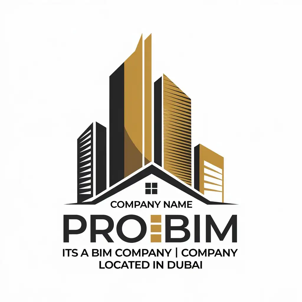 LOGO Design for ProBIM Dubais Leading BIM Firm with Architectural Engineering Theme