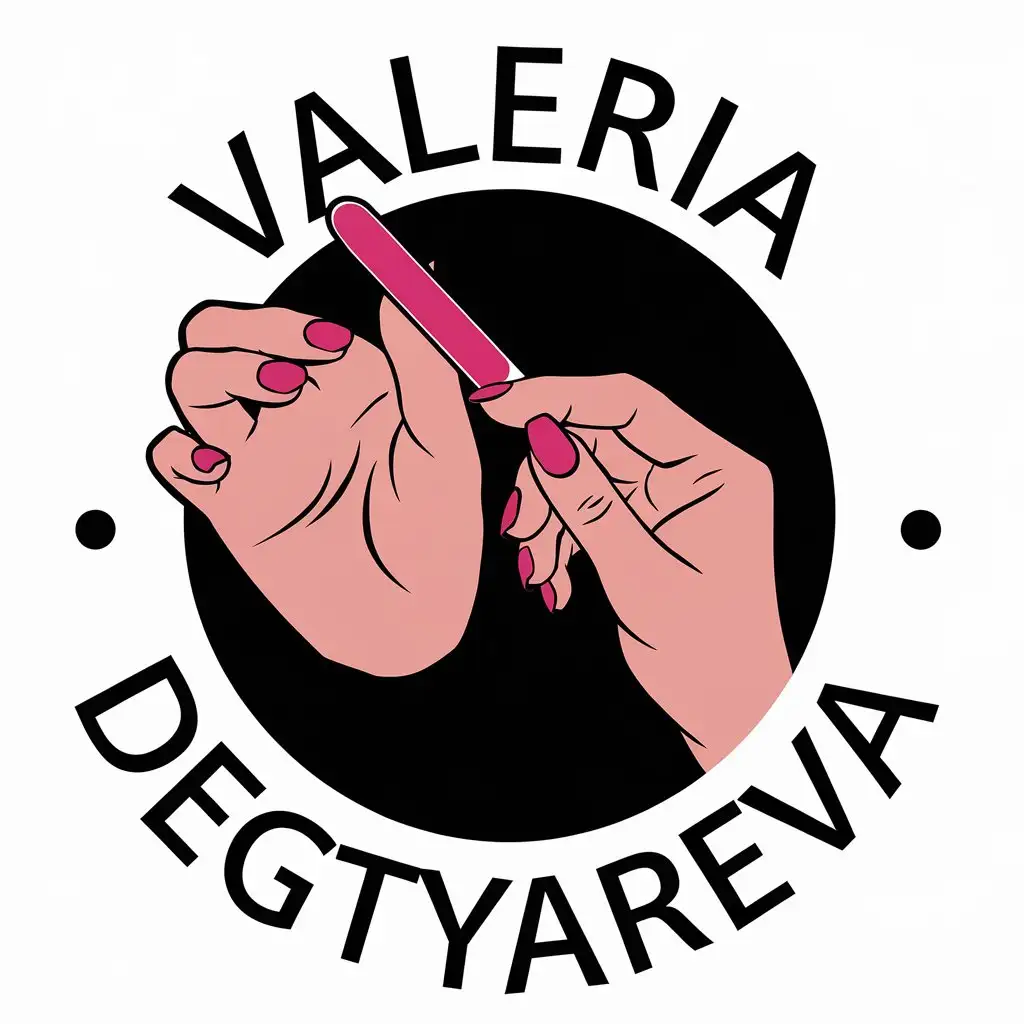 LOGO Design for Valeria Degtyareva Womens Hands and Manicure Theme