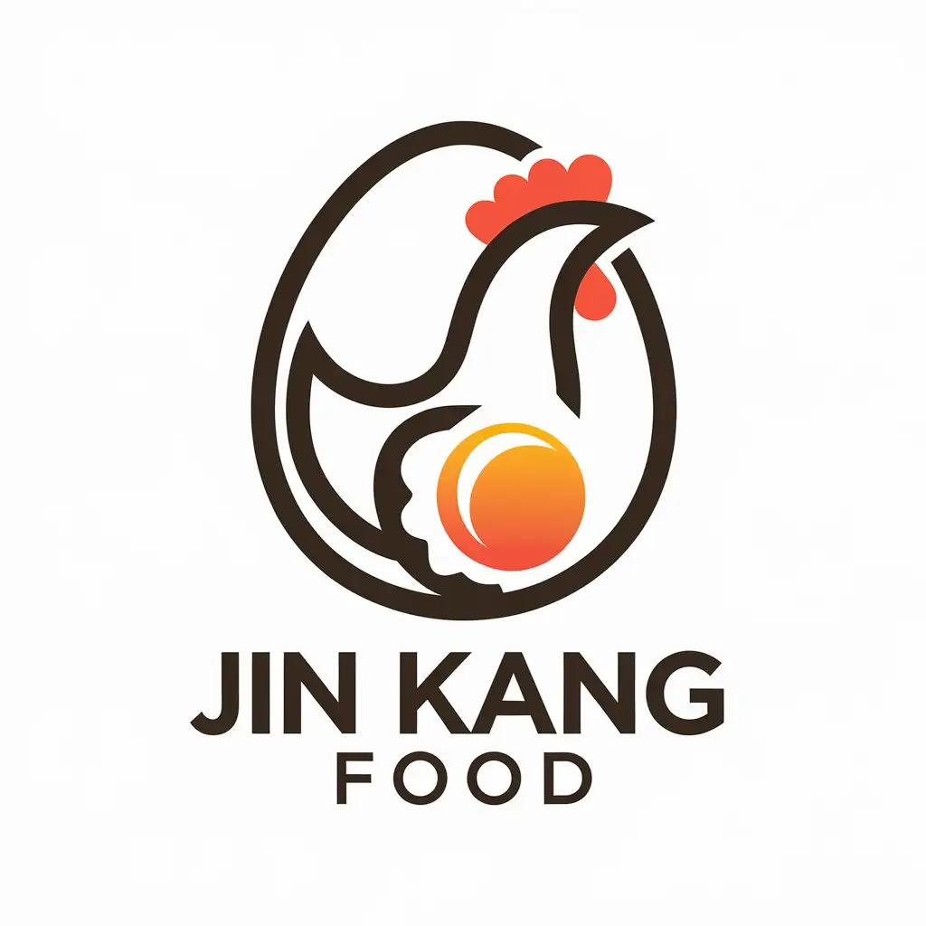 LOGO-Design-for-Jin-Kang-Food-Organic-Chicken-Egg-with-Health-and-Wellness-Theme