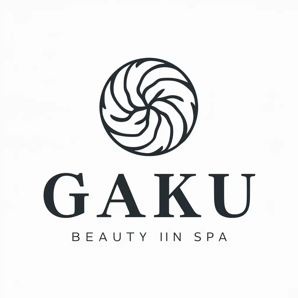 a vector logo design,with the text "Gaku", main symbol:Gauhar,Moderate,be used in Beauty Spa industry,clear background