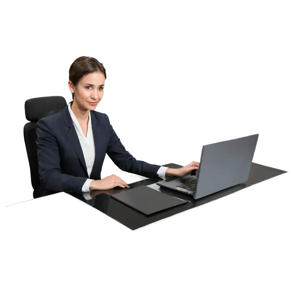 News-Presenter-Desk-with-Laptop-PNG-Image-for-Professional-Media-Use