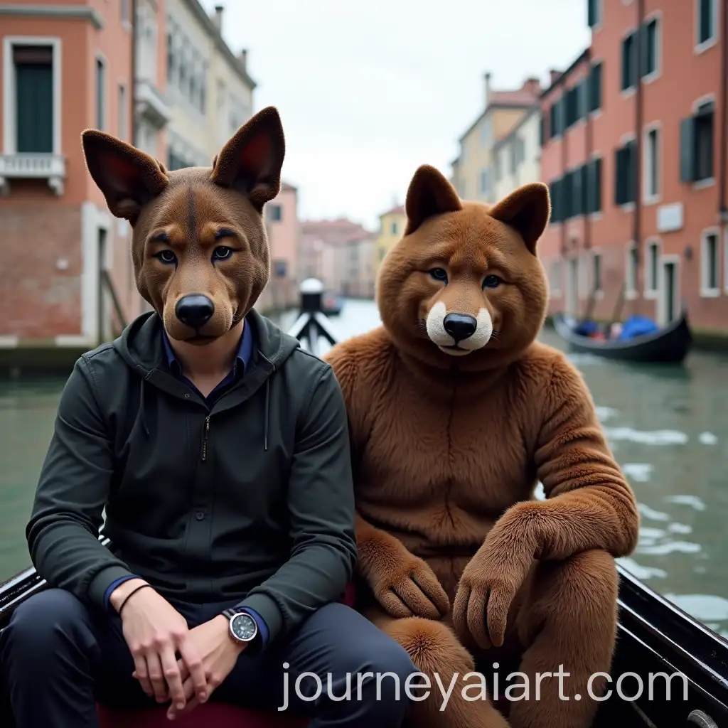 AI-Image-Prompt-ExpansionMan-in-Pup-Mask-and-Fursuit-on-Gondola-in-Venice