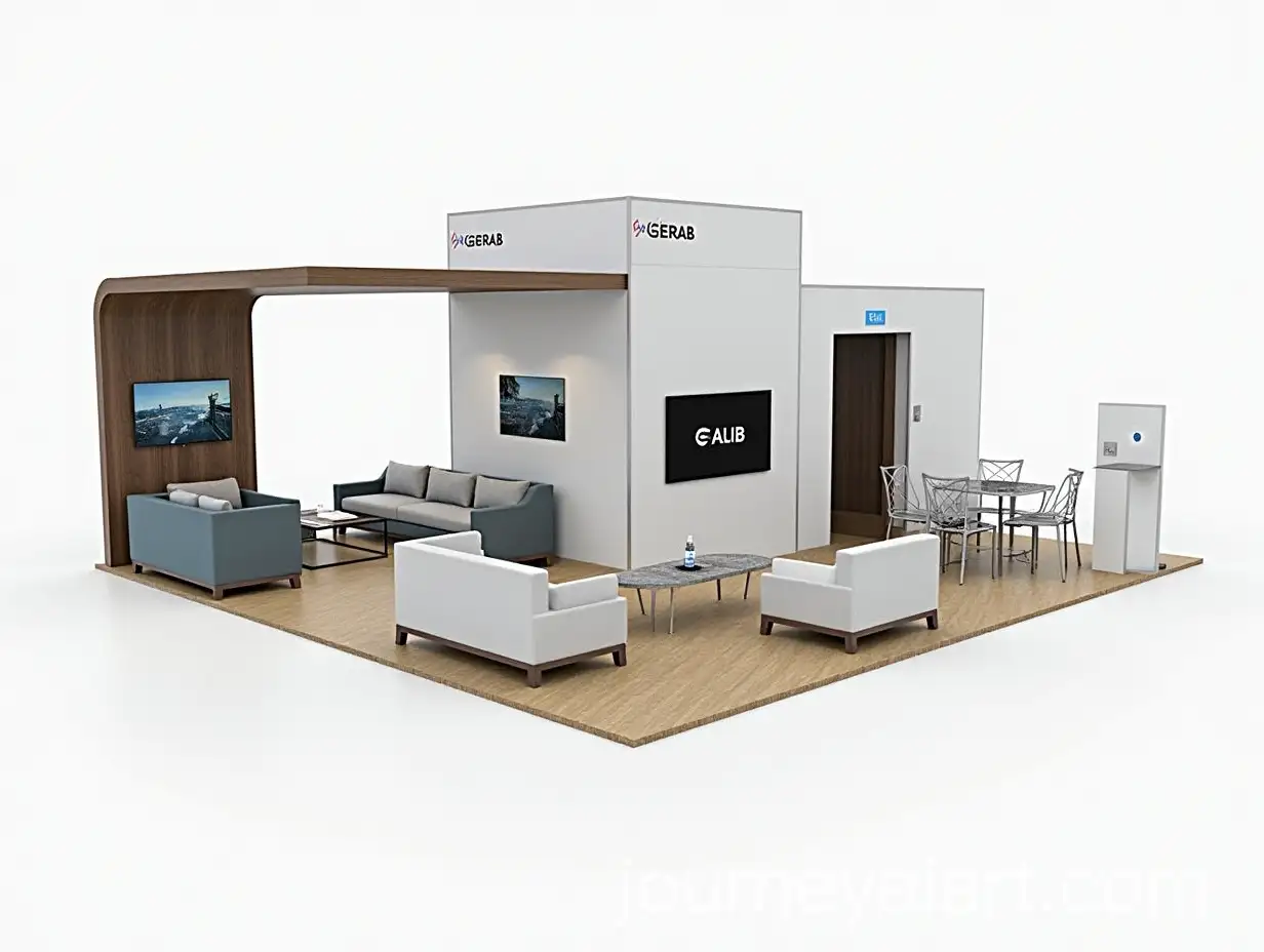 Modern-Minimalist-Trade-Show-Booth-with-Digital-Screens-and-VIP-Meeting-Room