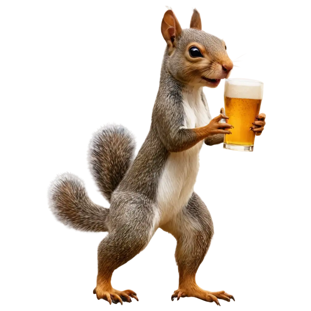 Detailed-Dancing-Squirrel-with-Beer-PNG-Image-Cheerful-and-Creative-Illustration