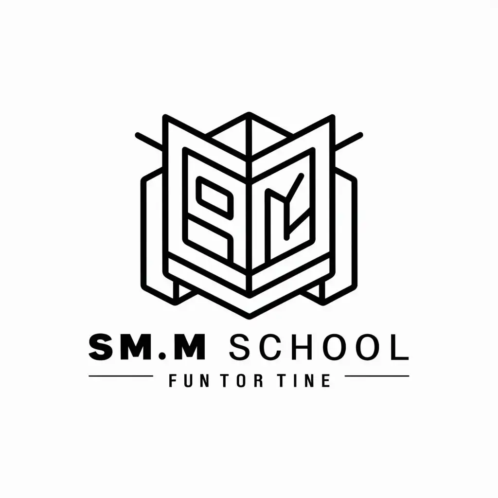 LOGO-Design-For-SMM-School-Vector-Design-with-Book-Symbol-for-Education-Industry