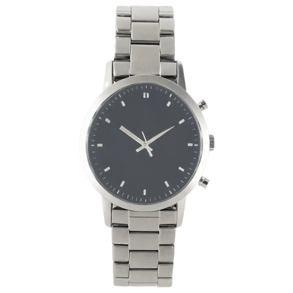 Simple-Metal-Wrist-Watch-PNG-Elegant-Front-View-for-Timepiece-Enthusiasts