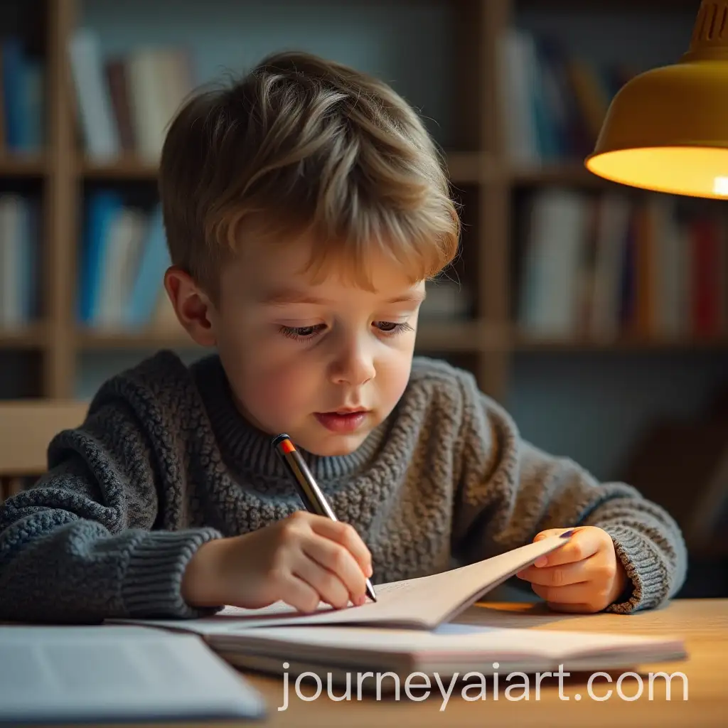 Boy-Reading-Carefully-to-Prepare-for-Job-Application