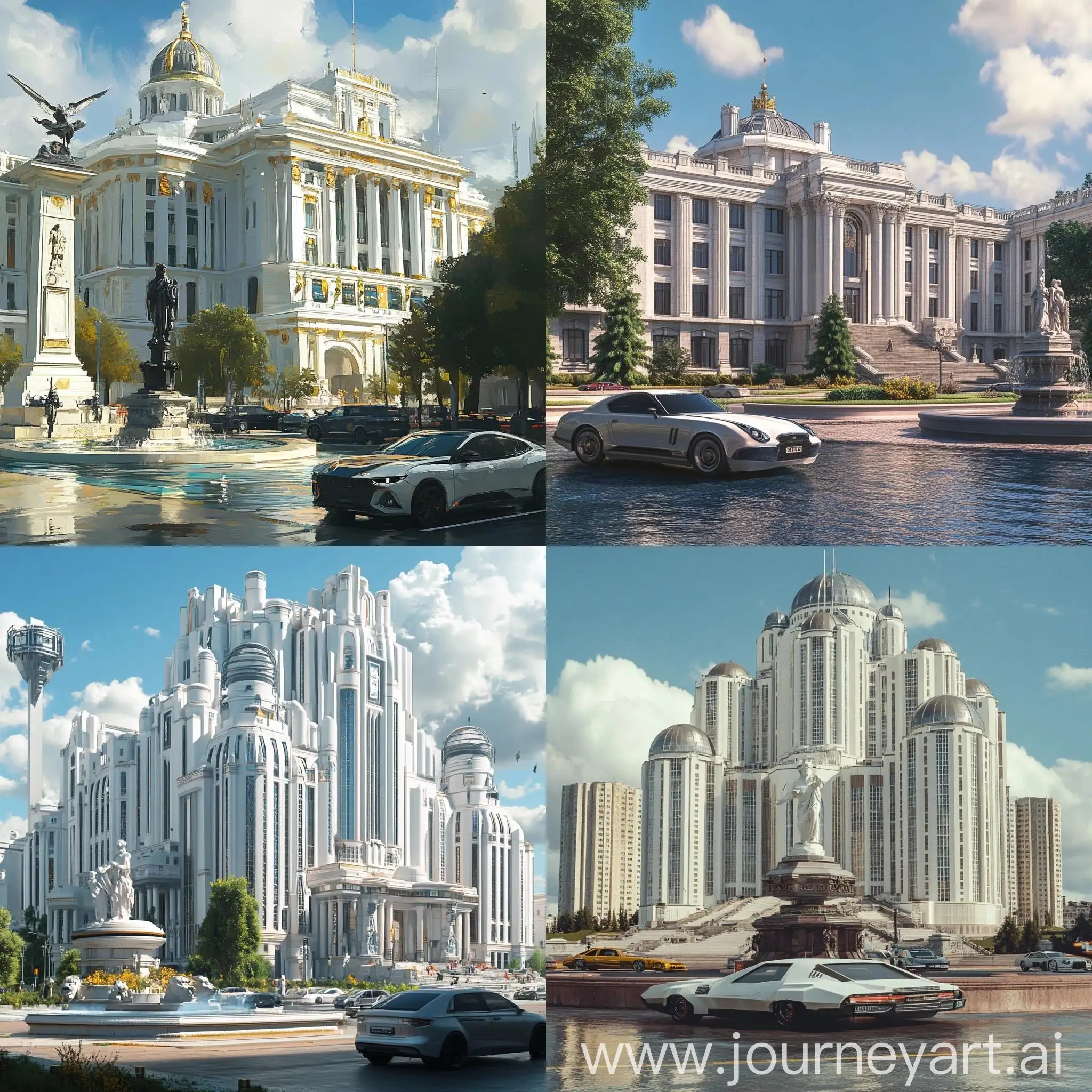 Cyberpunk-Future-of-Peter-the-Great-Polytechnic-University-with-Vintage-Cars-and-Fountain