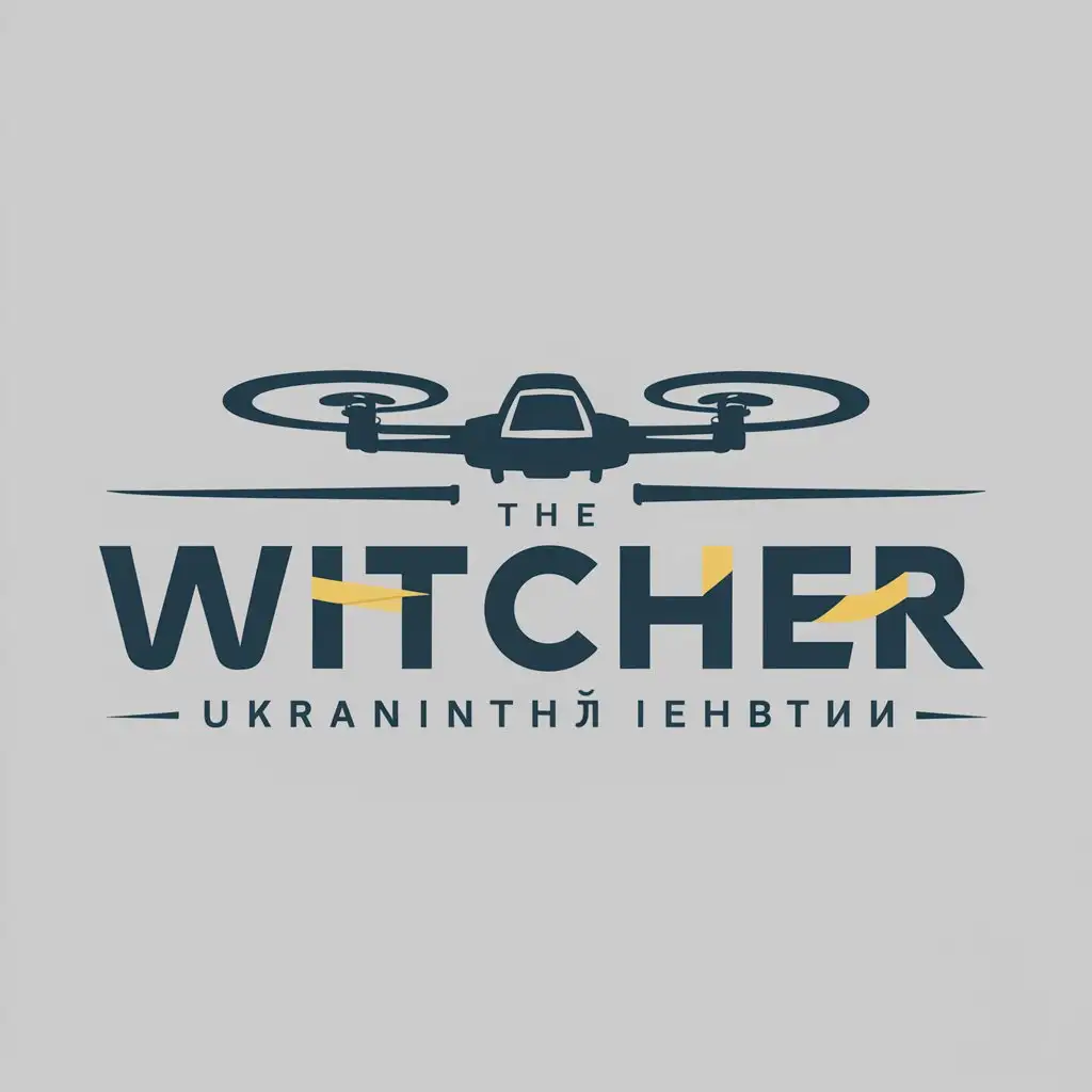 LOGO Design for The Witcher UAV Symbol in Ukrainian Language for Technology Field