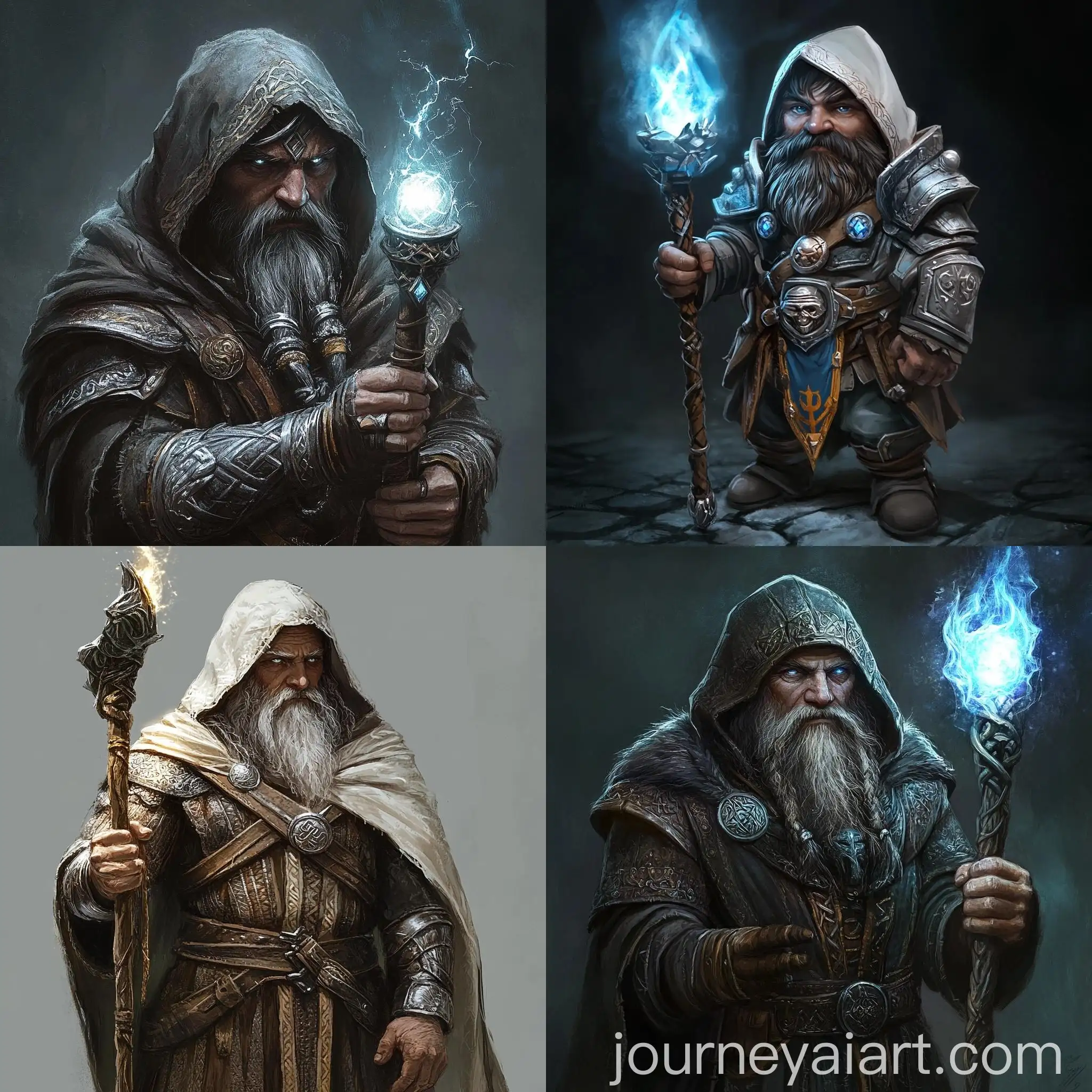 Wizard-Dwarf-Sage-with-Magical-Staff-and-Lighting-Magic