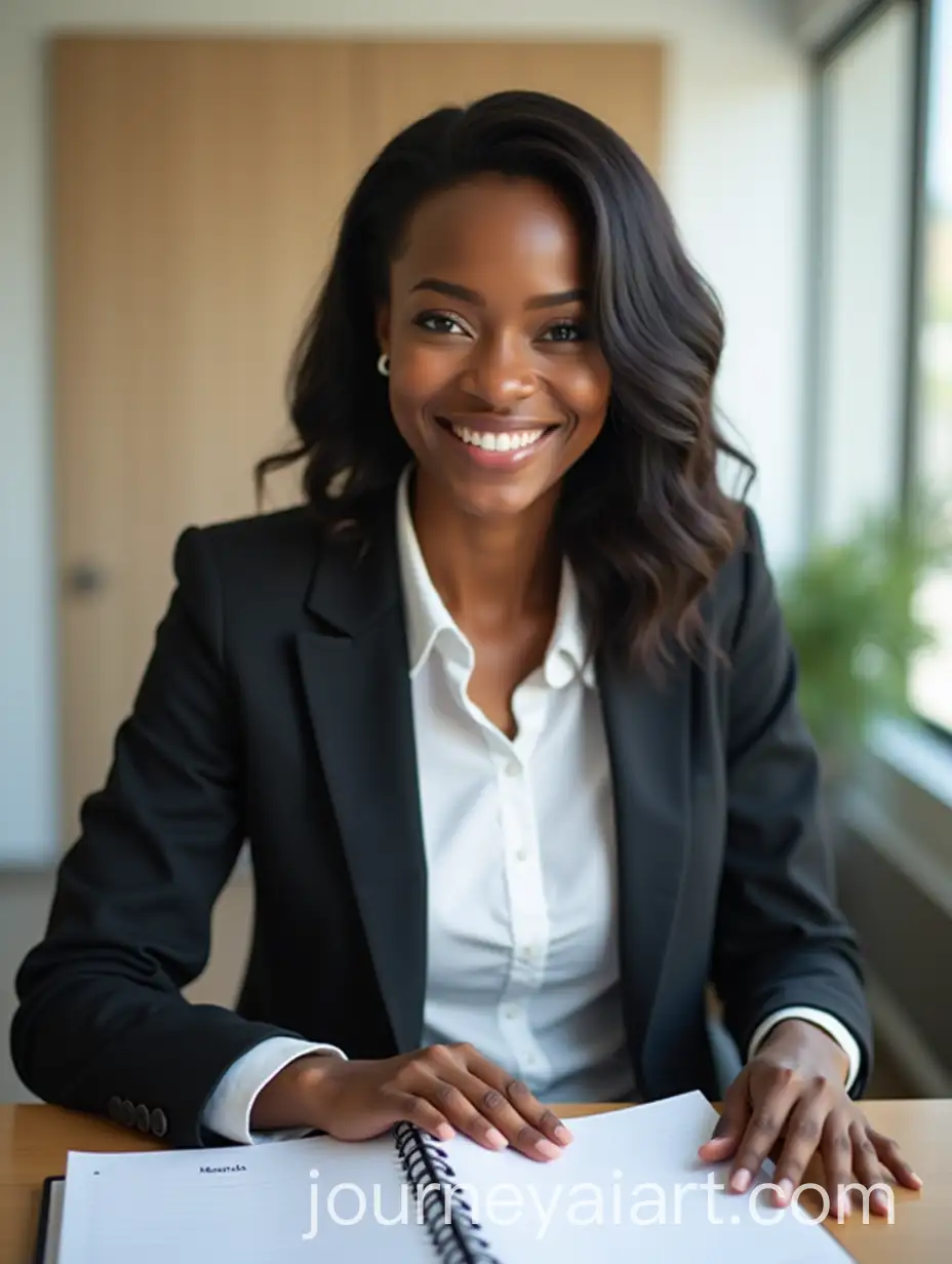 Confident-Black-Female-Administrative-Assistant-in-a-Modern-Office-Setting