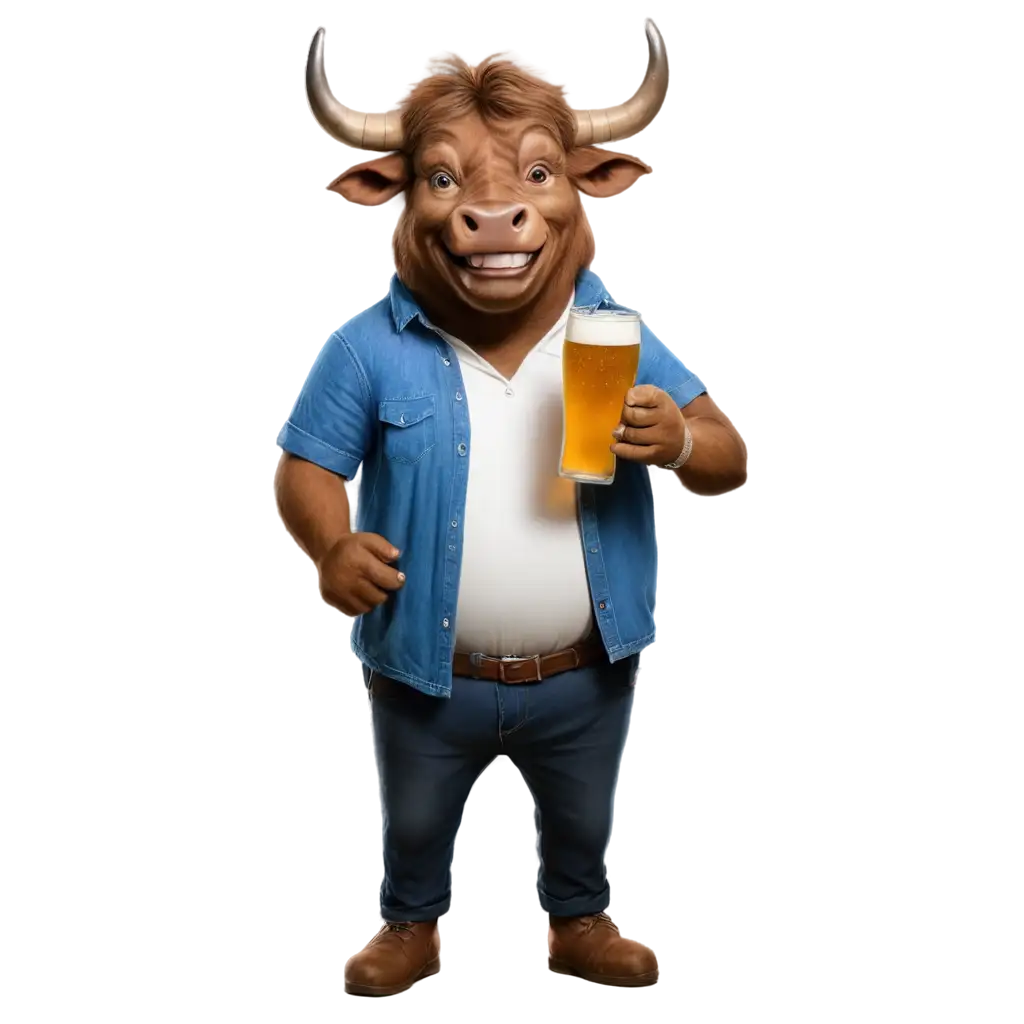 Laughing-Blue-Bull-Holding-a-Beer-PNG-Image-Create-Humorous-and-EyeCatching-Visuals