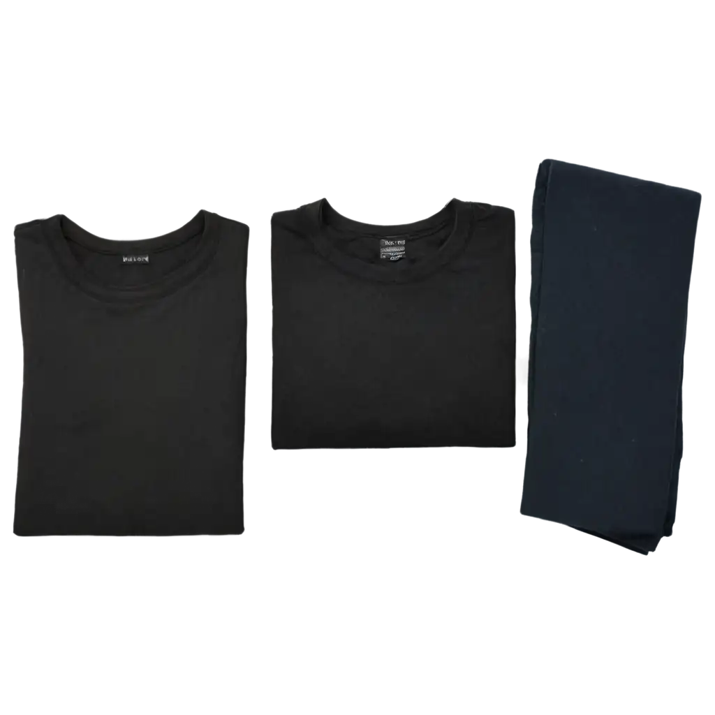 Top-View-of-Black-Folded-Clothes-PNG-Image-HighQuality-Apparel-Organization