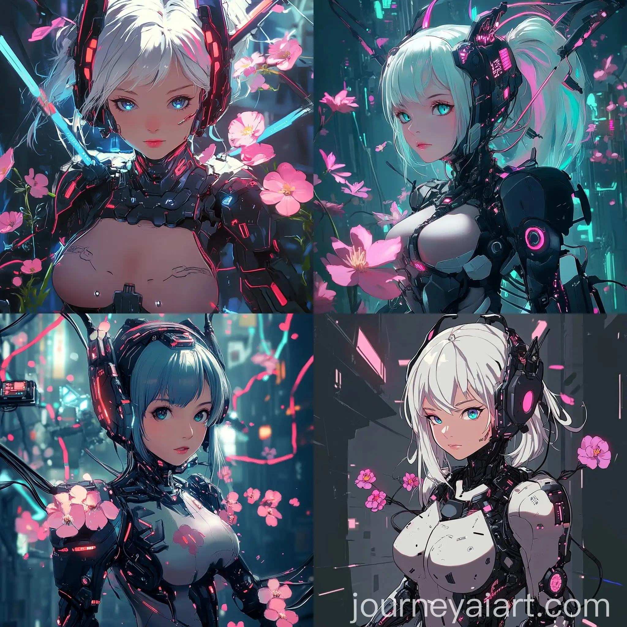 Cybernetic-Anime-Character-with-Floral-Accents