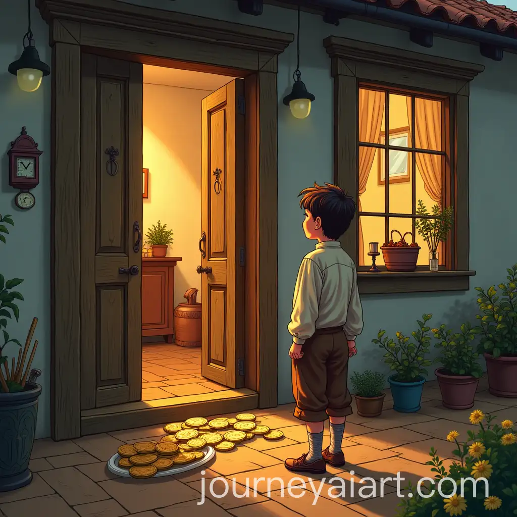 Evening-Scene-of-a-MiddleClass-Home-in-the-18th19th-Century