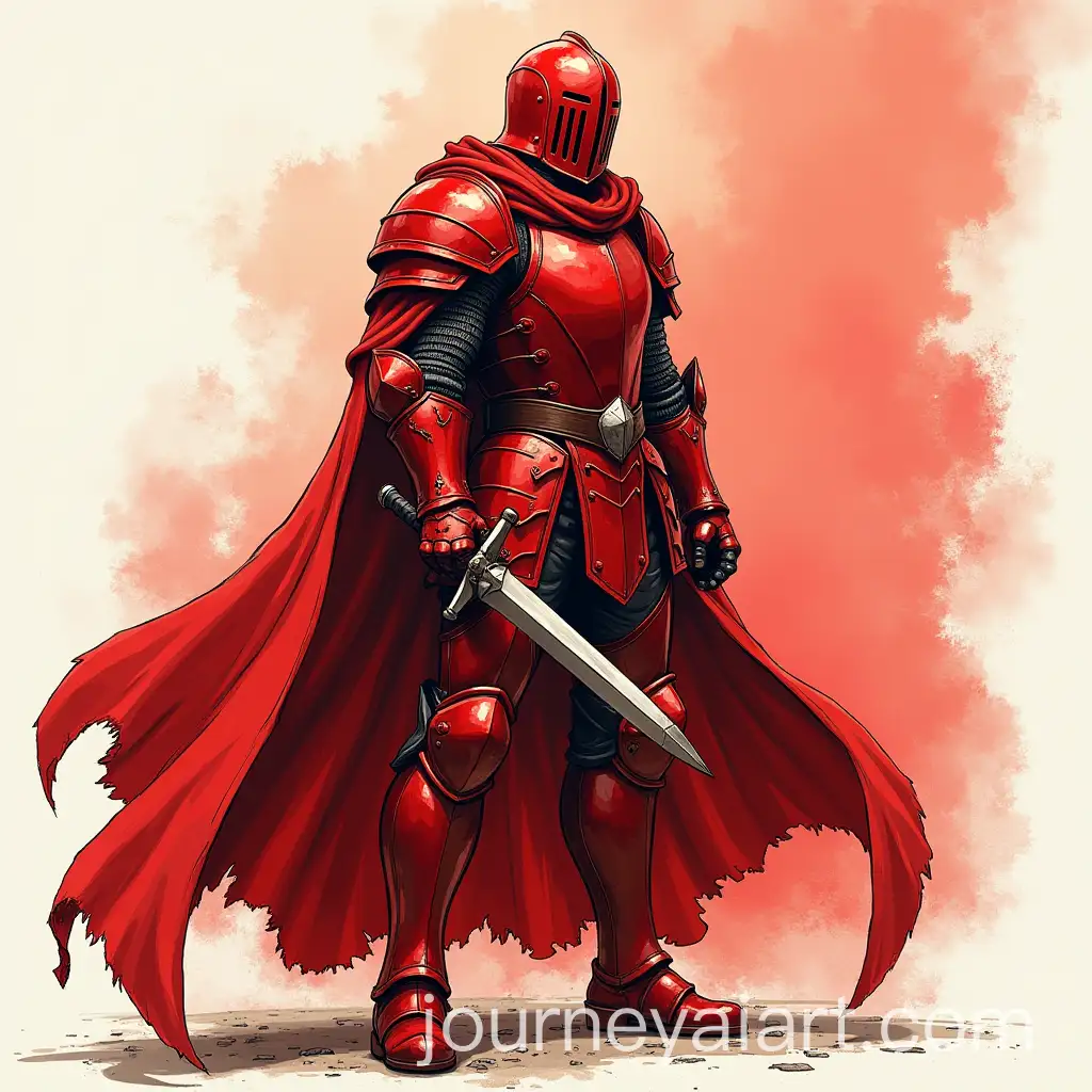 Anime-Sketch-of-a-Red-Knight