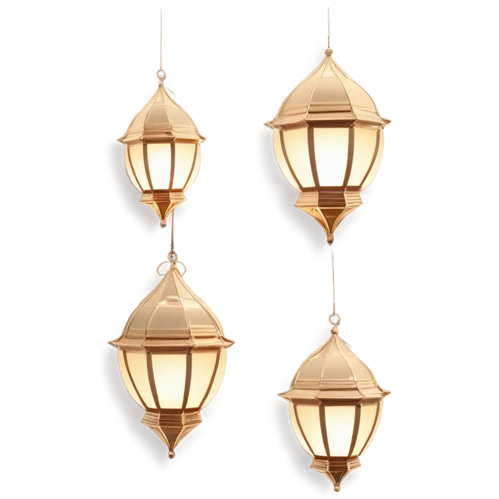 3D-Animated-Ramadan-and-Idul-Fitri-Lanterns-in-White-Gold-PNG-for-Enhanced-Visual-Appeal