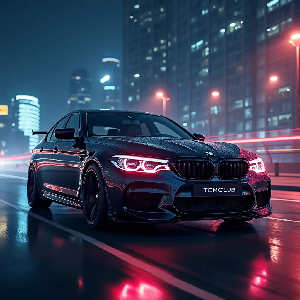 Create a Telegram channel avatar related to earning and gambling games, you can also add BMW cars, and have the name of the channel: TEMCLUB was written