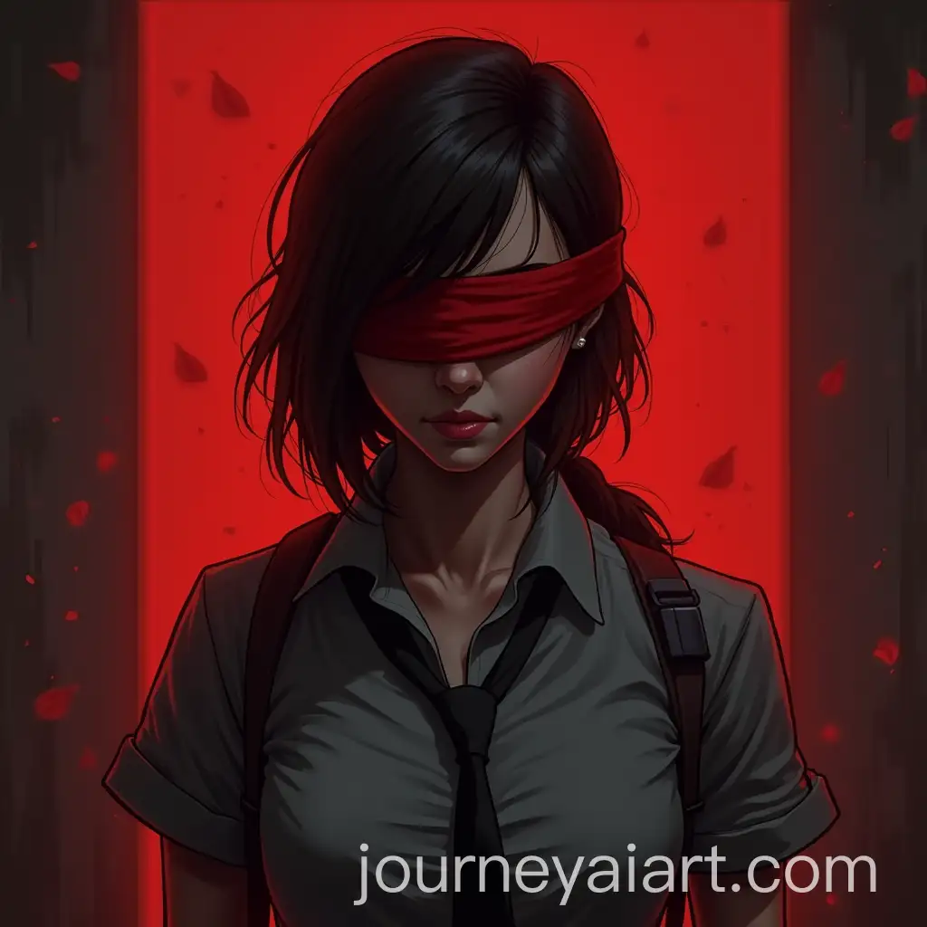 Character-in-PUBG-with-Red-Blindfold-Covering-Her-Eyes