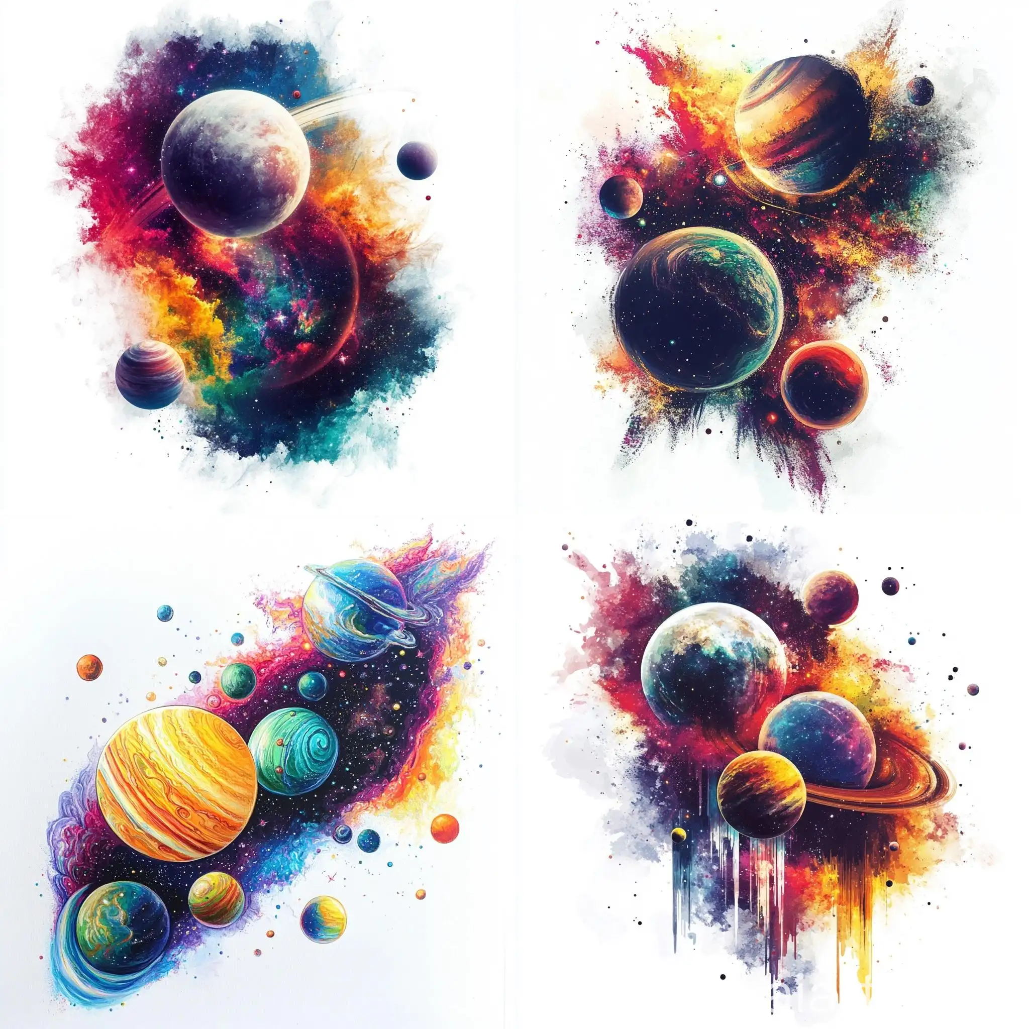 Colorful-Planets-in-Outer-Space-on-White-Background