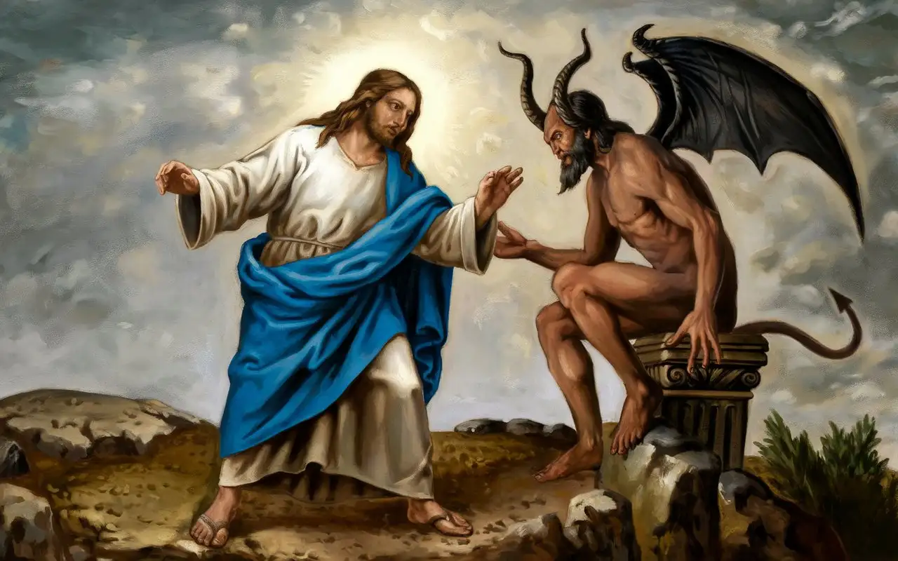 LORD JESUS CHRIST was tempted by satan the fallen angel in the wilderness, the devil still can not swayed LORD JESUS CHRIST although it used every means, LORD JESUS CHRIST overcame all the temptations by obeying his Heavenly Father,