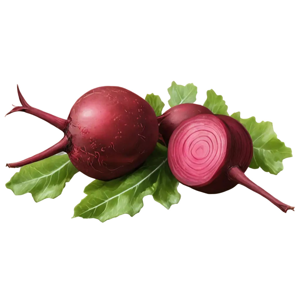 Realistic-Red-Beetroot-with-Greens-PNG-Image-for-Vibrant-Food-Photography