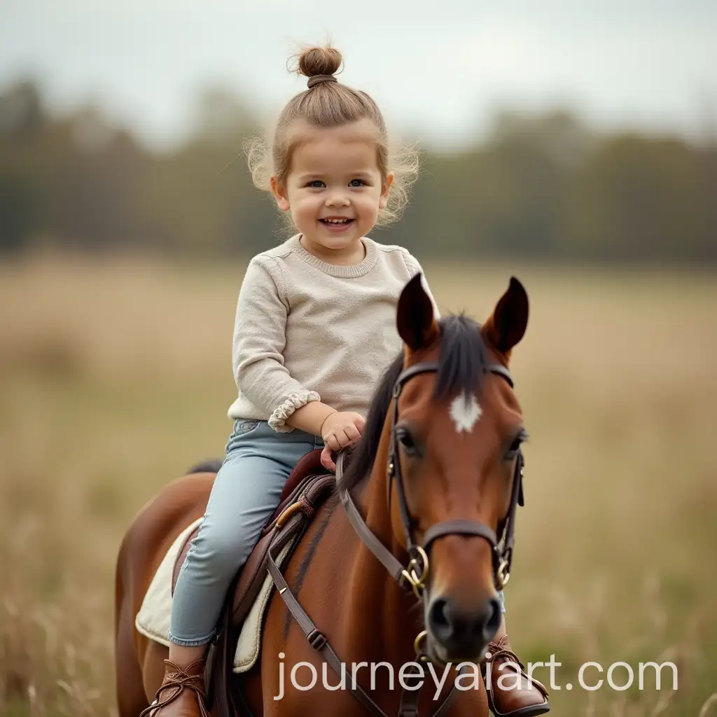 Adorable-Baby-Girl-Riding-a-Horse