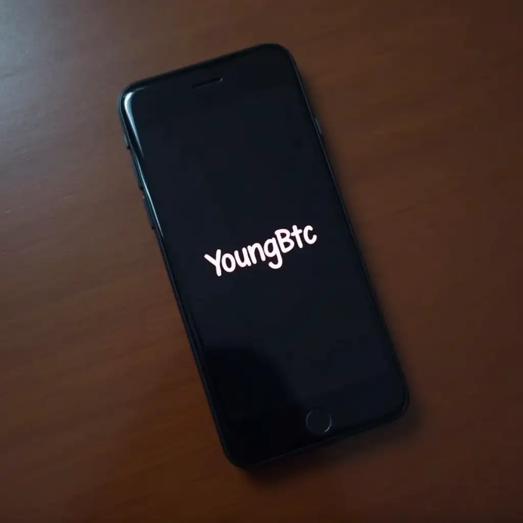 A picture of written YoungBtc on iphone lock screen with the iphone on a table pls make it look real