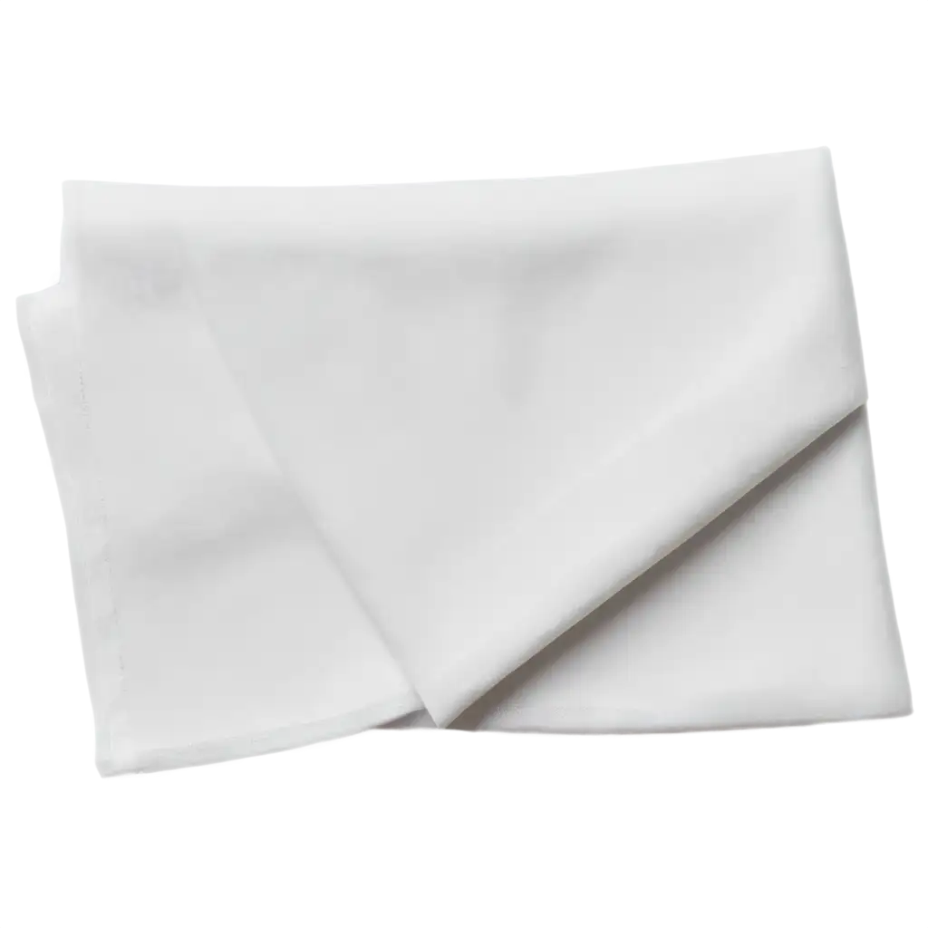 White-Retro-Napkin-Lying-on-the-Table-PNG-Image-HighQuality-and-Versatile-for-Various-Designs