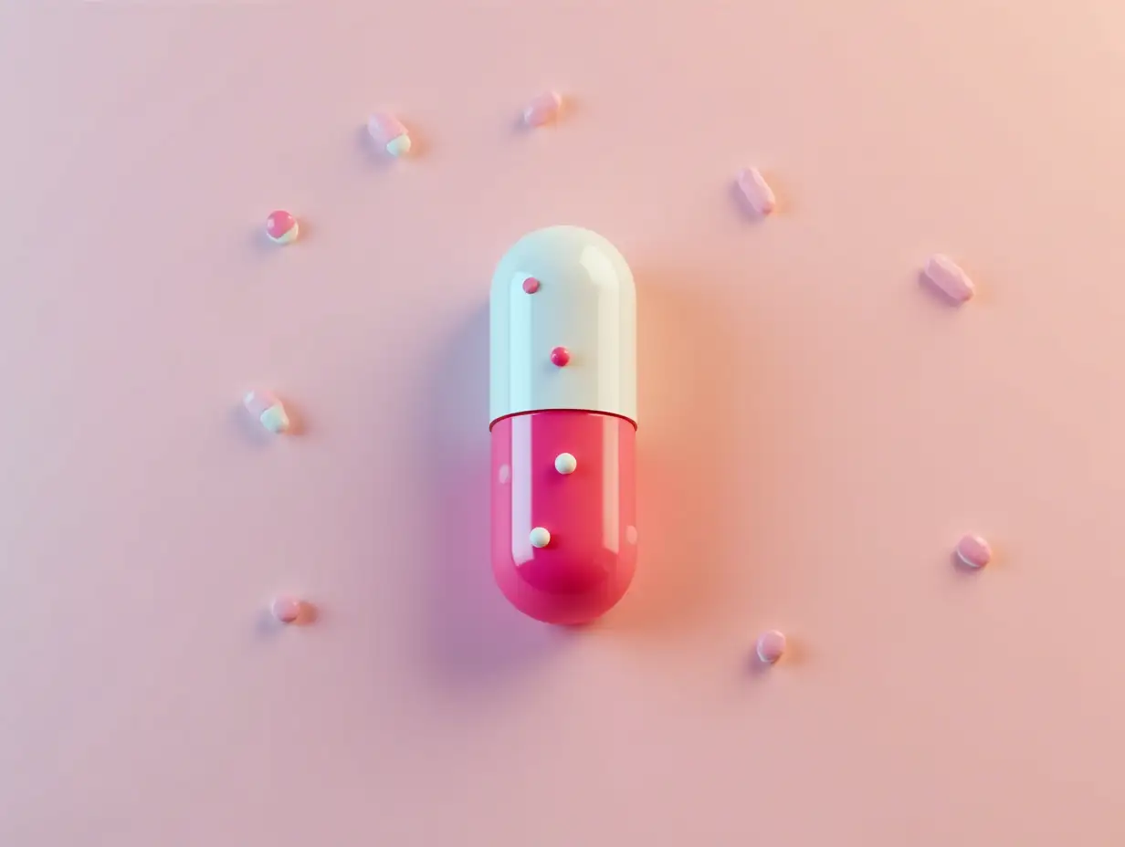 tiktok, 3D Pill Visual Design Concept - Media Social Media Background.