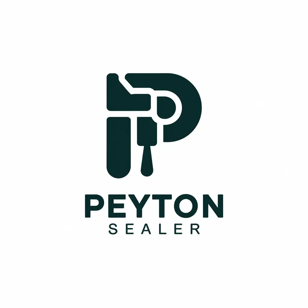 a vector logo design,with the text "peyton sealer", main symbol:sealant,Moderate,clear background