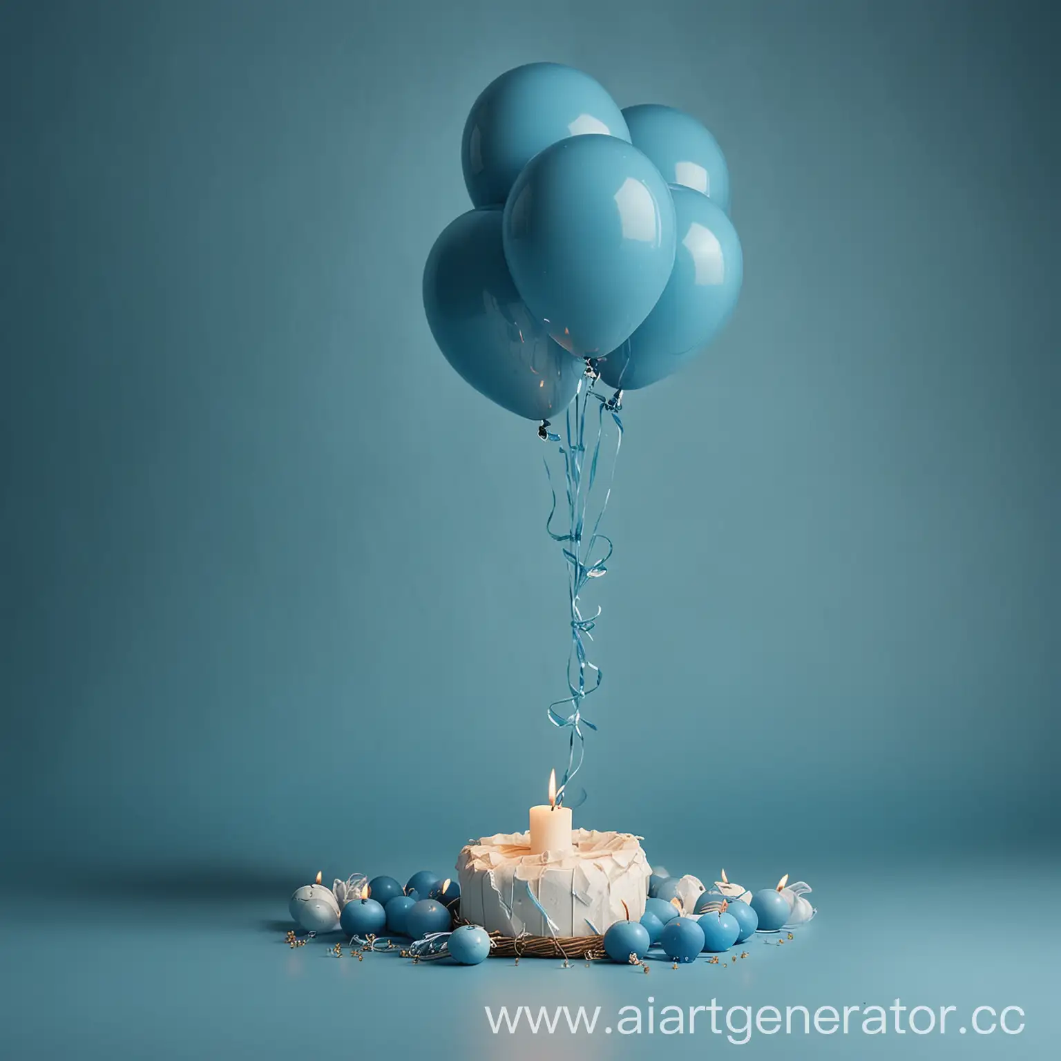 Celebration-with-Blue-Background-Candle-Balloons-and-Candleshaped-Ball