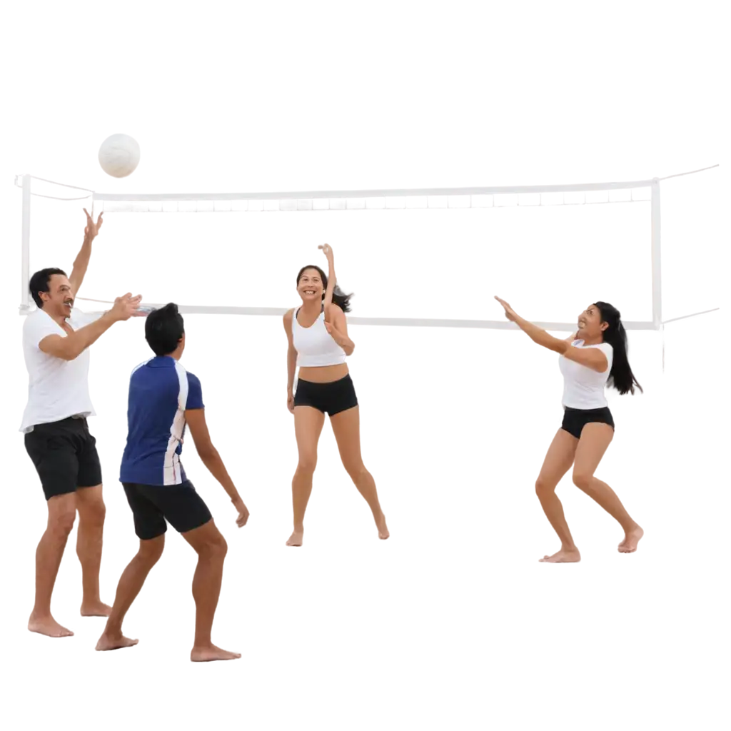 Vibrant-PNG-Image-of-People-Playing-Volleyball-Happily