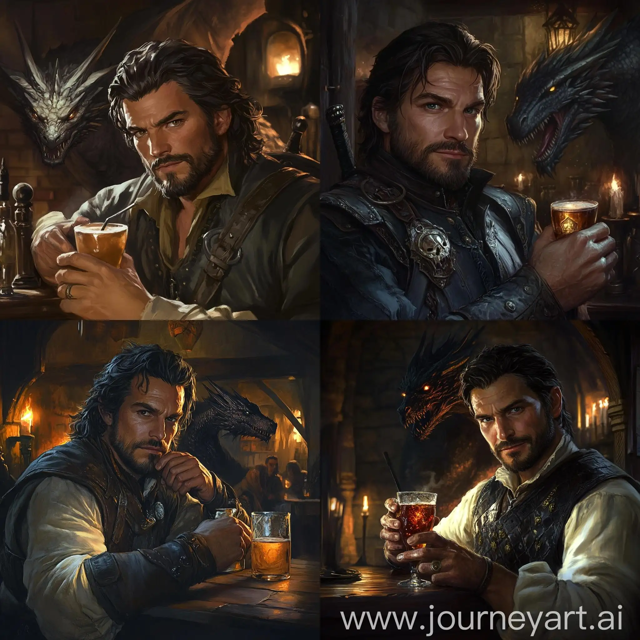 Dark-Fantasy-Paladin-with-Shadow-Dragon-in-Tavern-Background