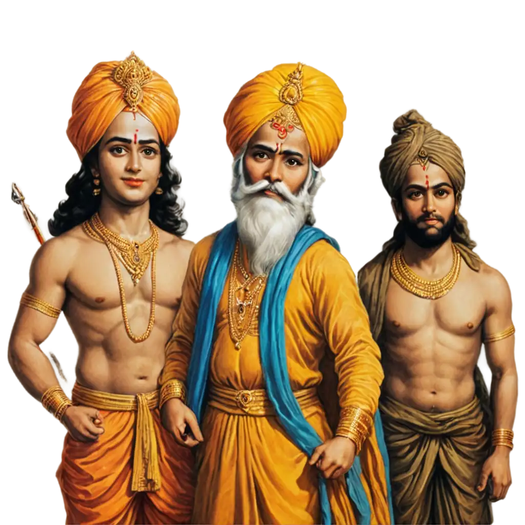 Divine-Triad-Lord-Ram-Krishna-and-Guru-Nanak-PNG-Image-for-Spiritual-Inspiration