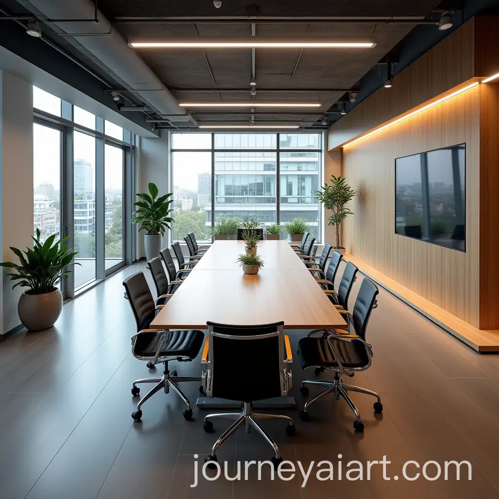 Modern-Office-Boardroom-in-HighAngle-Shot