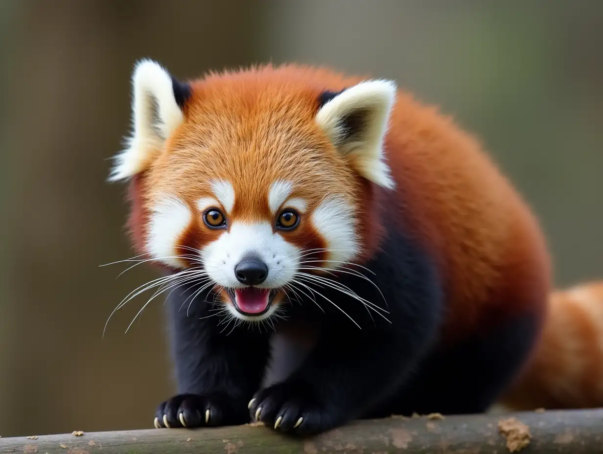 paw of red panda