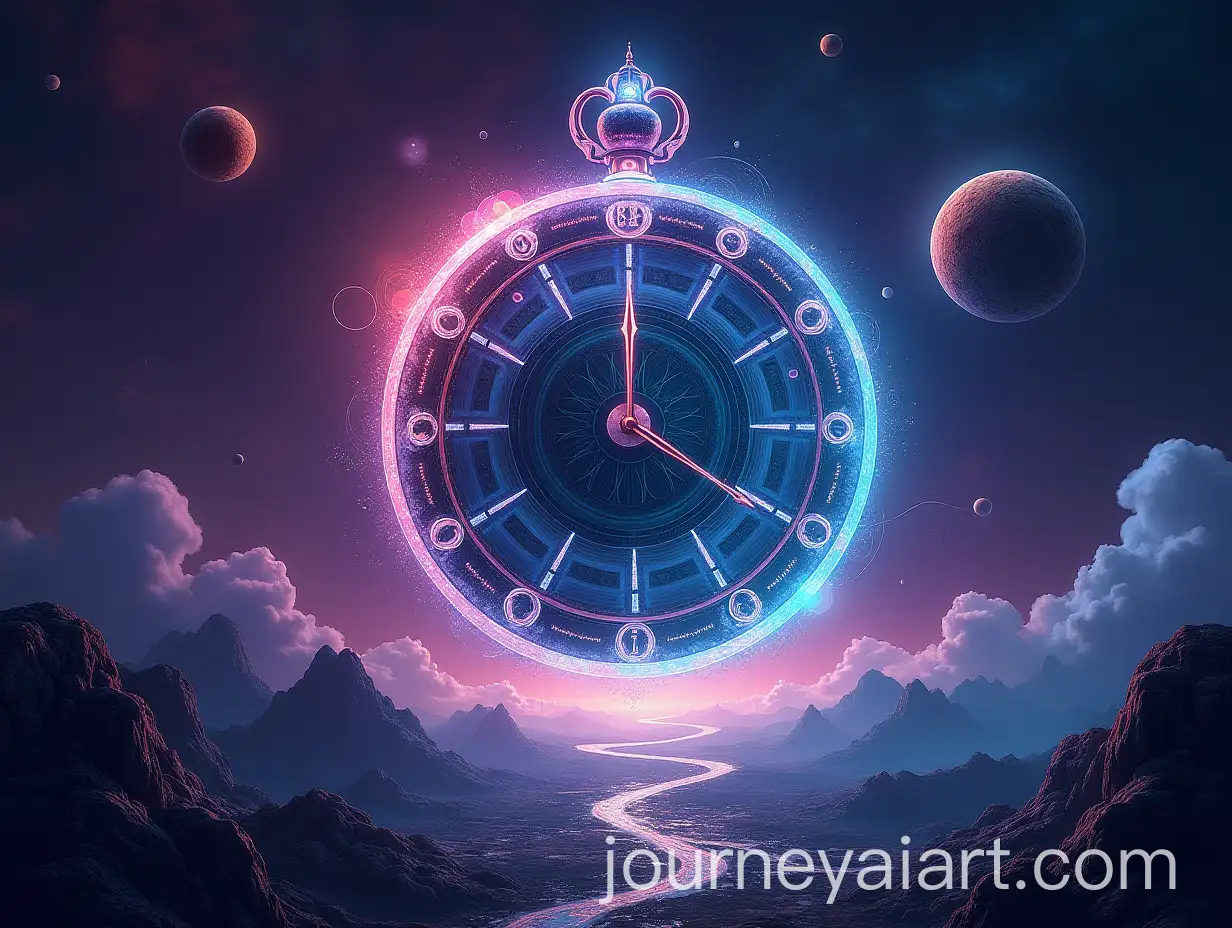 Surreal-Cosmic-Landscape-Featuring-the-Paradox-of-Time