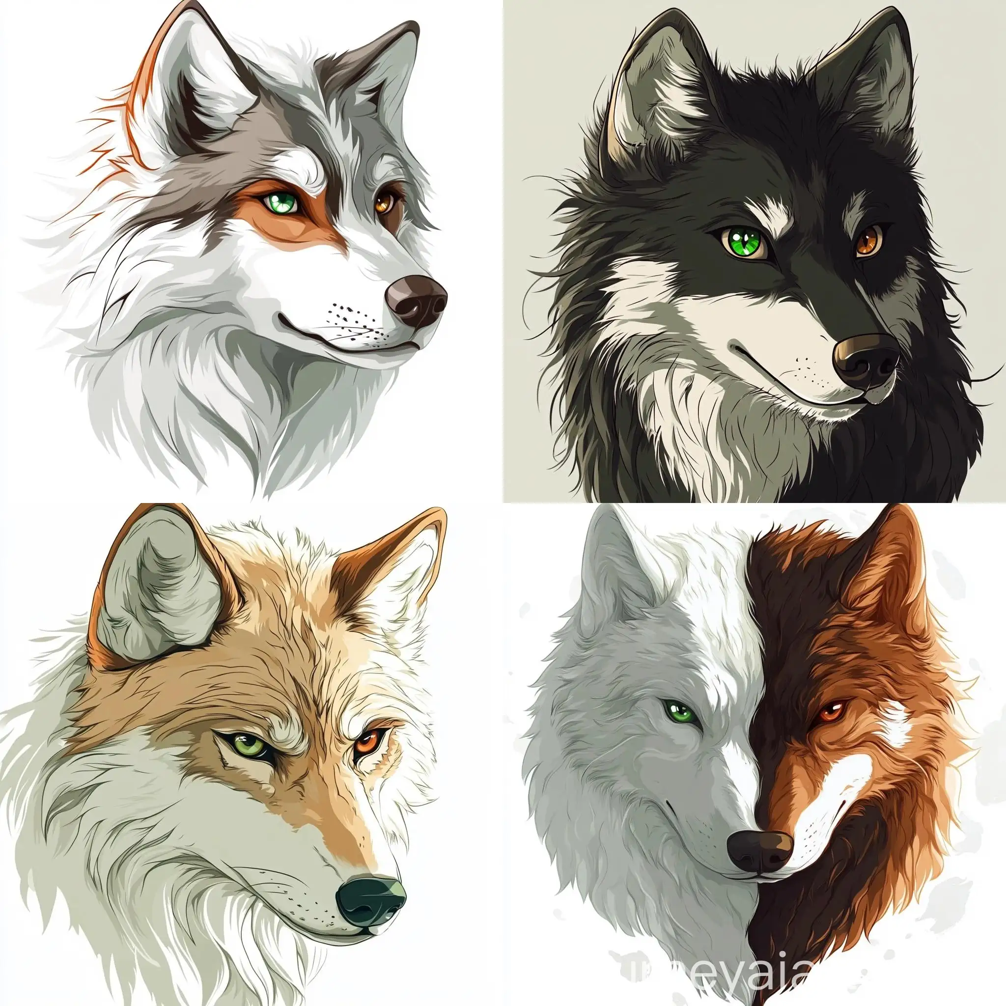 Wolf-Meme-with-Heterochromatic-Eyes-on-White-Background