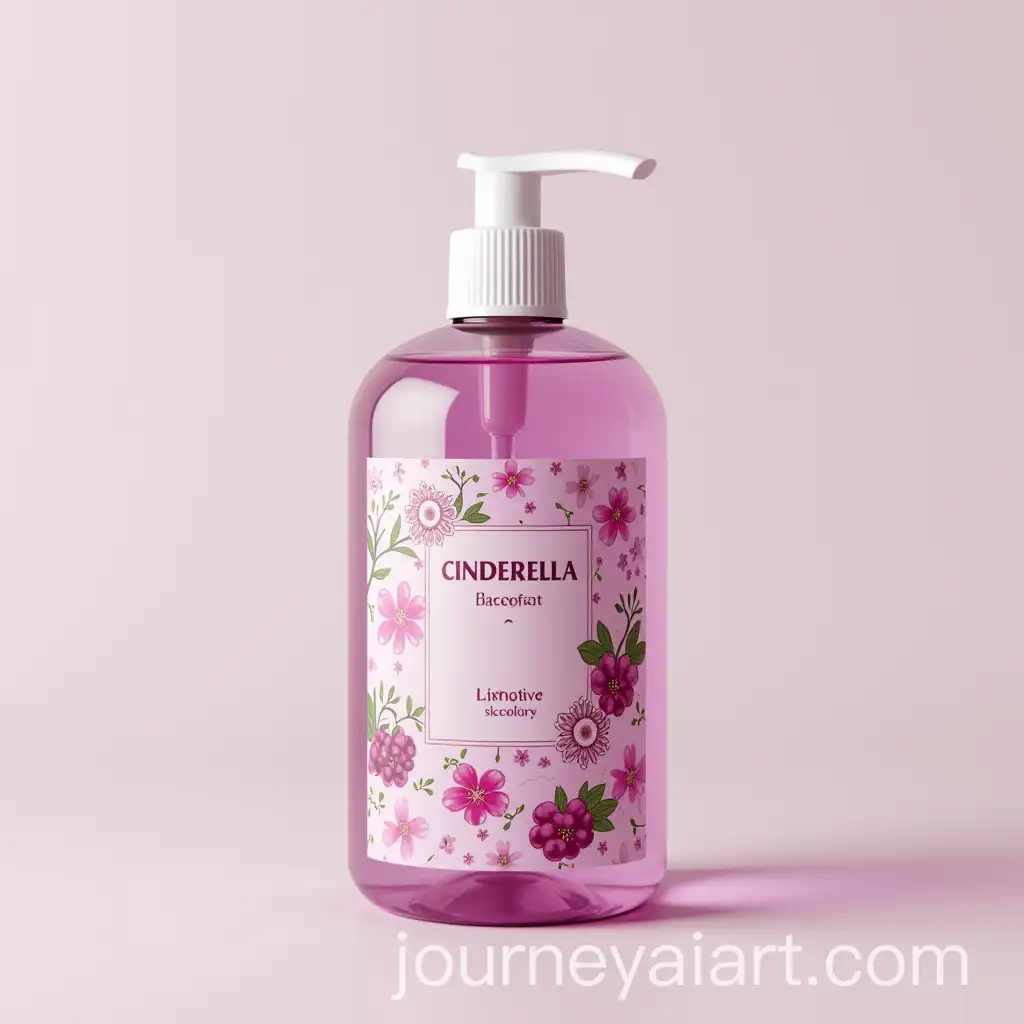 Elegant-Liquid-Soap-Label-Design-with-Blackcurrant-Scent-for-Cinderella-Brand