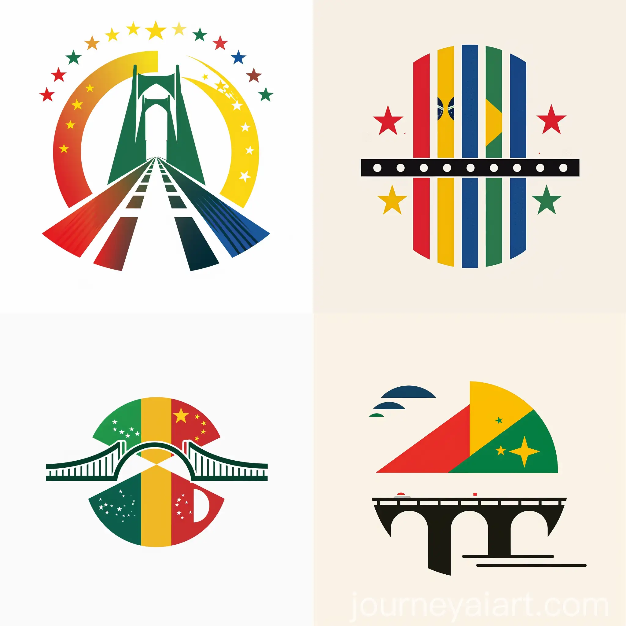 Global-Connection-ChinaBrazil-Railway-Bridge-with-Flag-Motifs