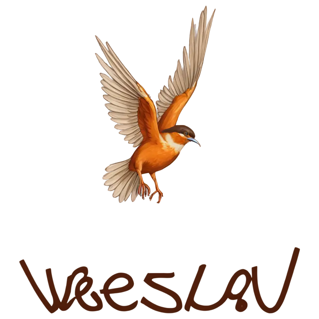 Create logo 'Wesal ' using bird