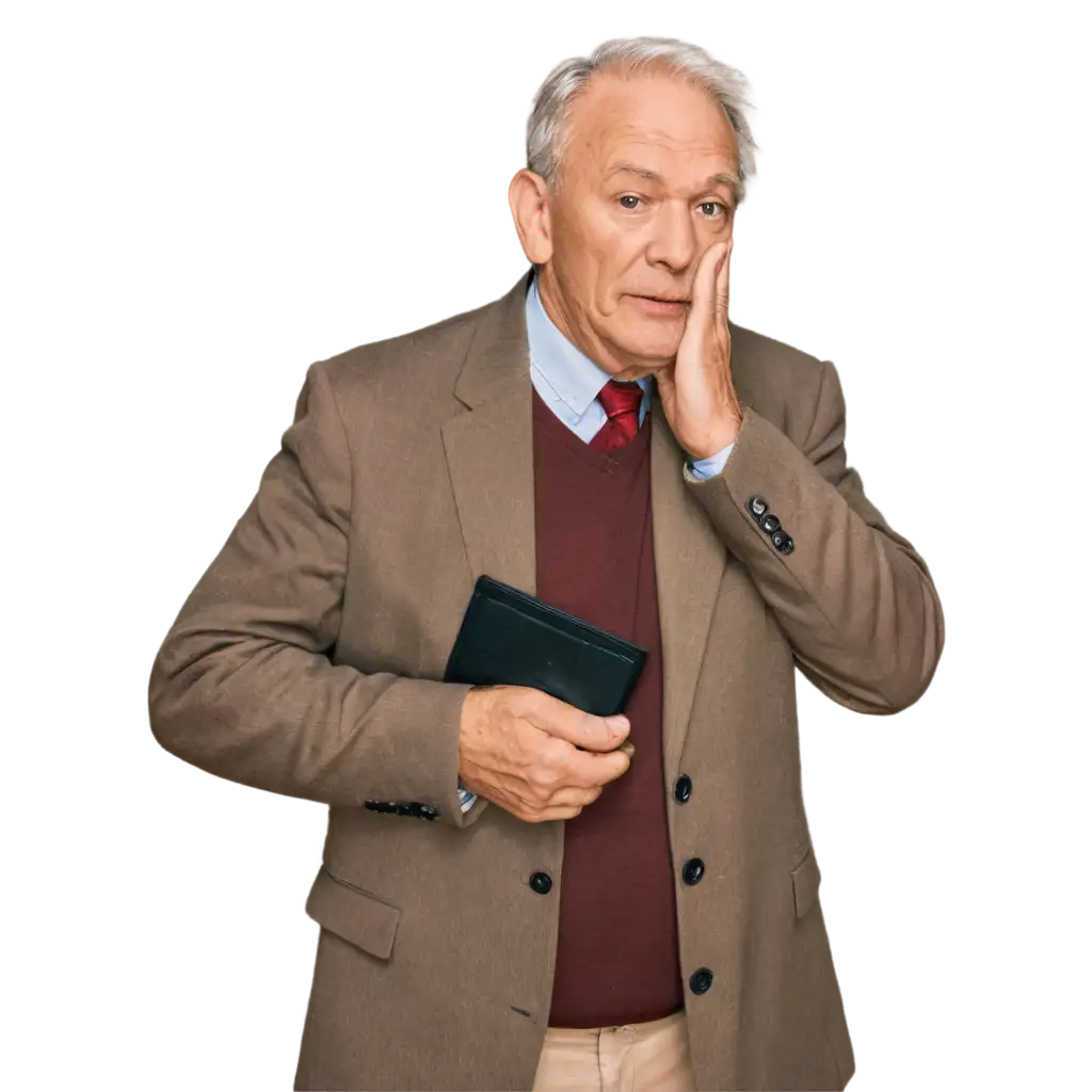 Worried-Old-Man-with-Empty-Wallet-PNG-HighQuality-Image-for-Various-Applications