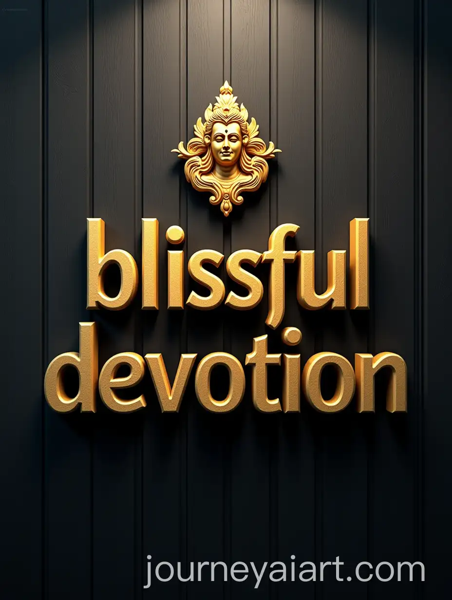 Golden-Blissful-Devotion-with-Lord-Shiva-Icon-on-Dark-Wood-Background