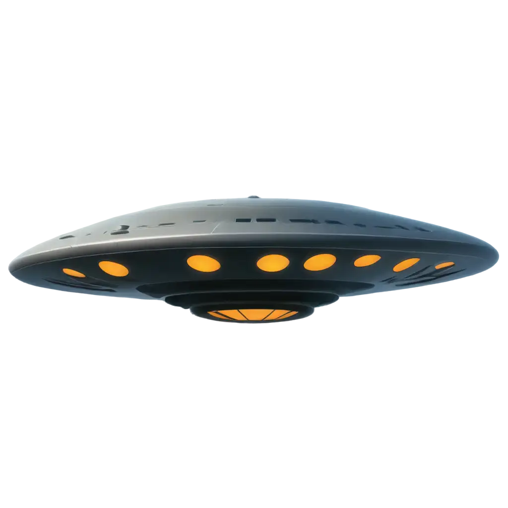 Make me png of ufo in cartoonish forms 4k quality