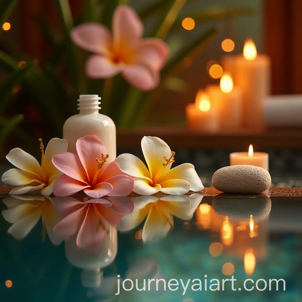 Macro-Shots-of-Spa-Elements-with-Golden-Hour-Lighting-and-Relaxing-Ambiance