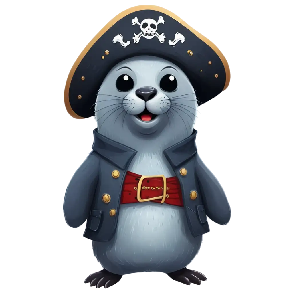 Cartoon-Seal-Pirate-PNG-Image-Playful-and-Adventurous-Character-Design