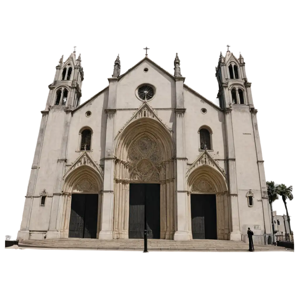 PNG-Image-of-Original-Cathedral-Facade-in-Venncio-Aires-RS-Catholic-Churchs-Unique-Features