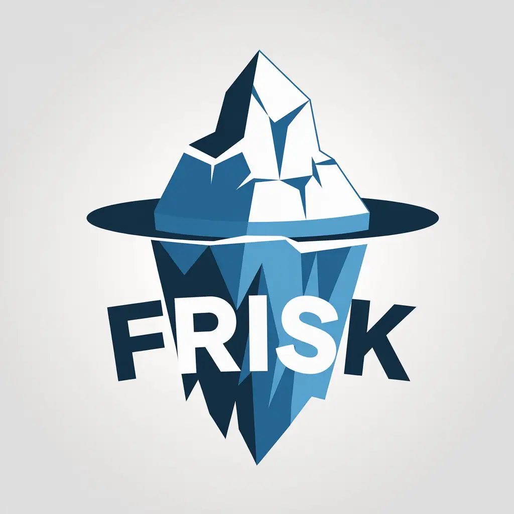 LOGO-Design-for-FRISK-Iceberg-Symbolism-with-Vibrant-Colors-for-Nonprofit-Industry